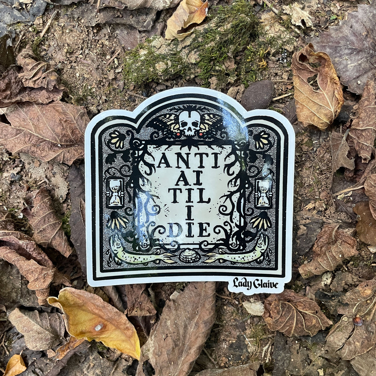 Anti AI Clear Decal Sticker