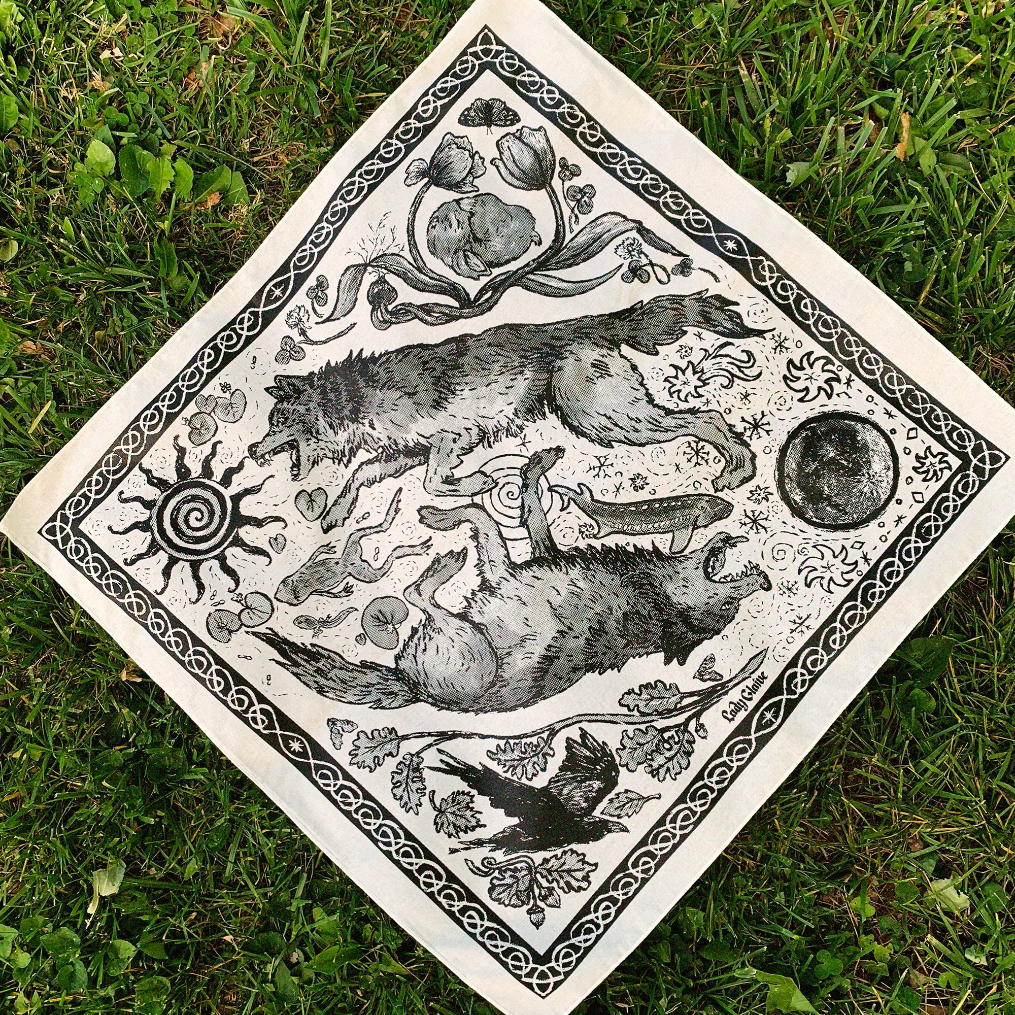 Wheel of the Year Bandana - Cloud