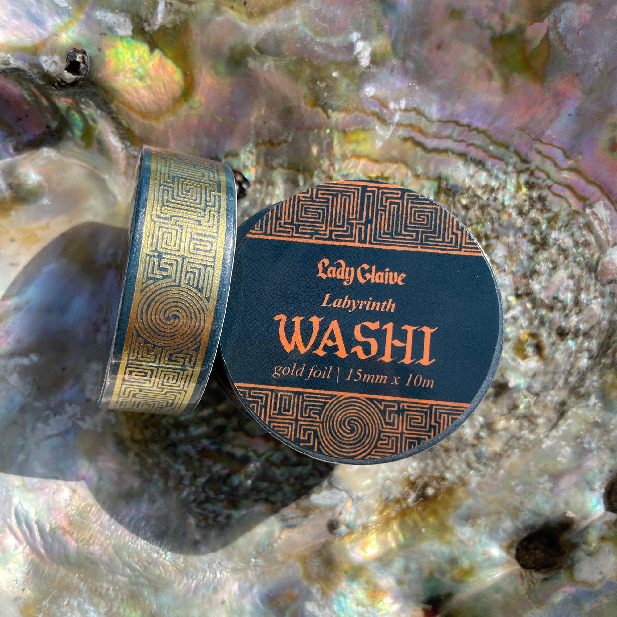 Labyrinth Gold Foil Washi Tape