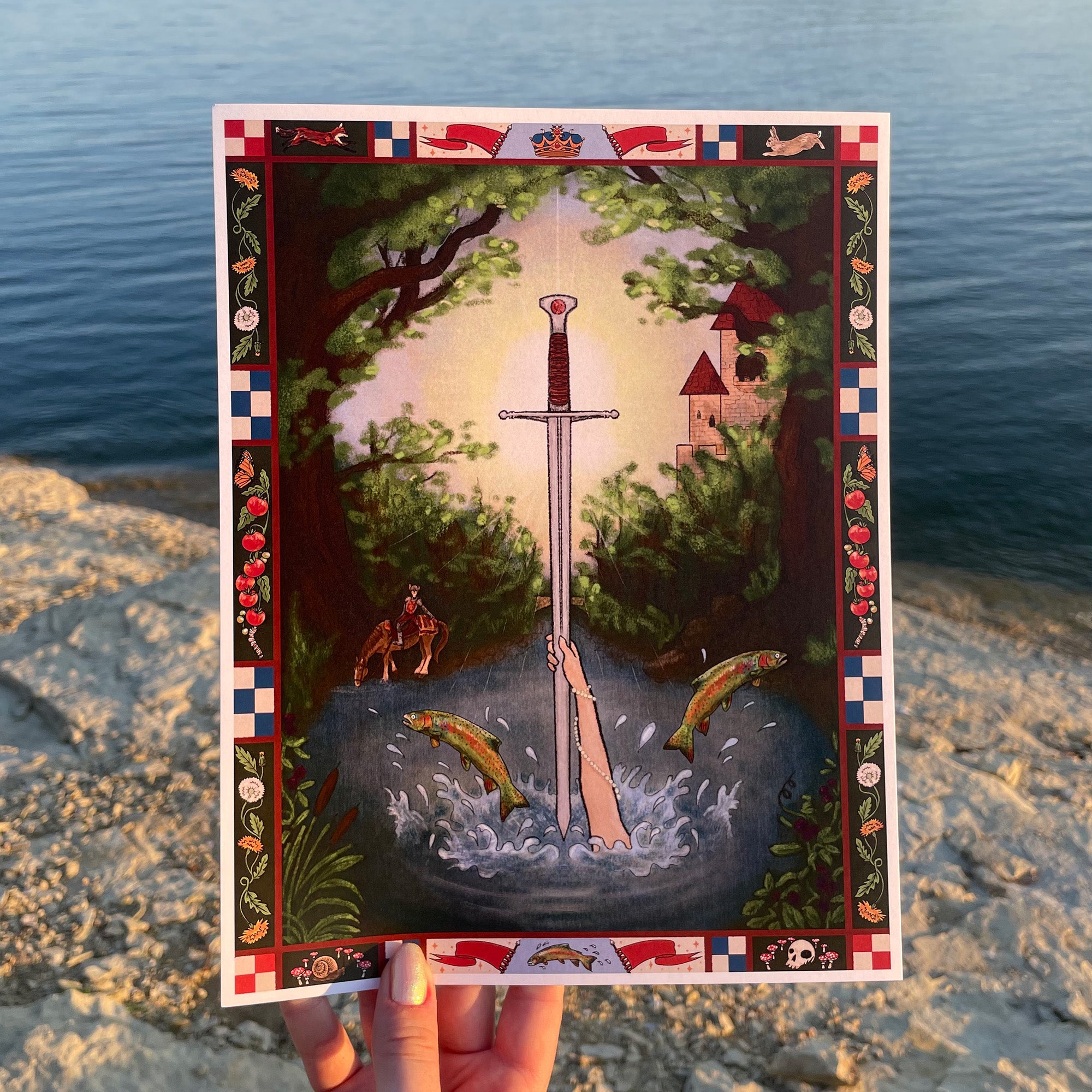 Lady of the Lake Art Print