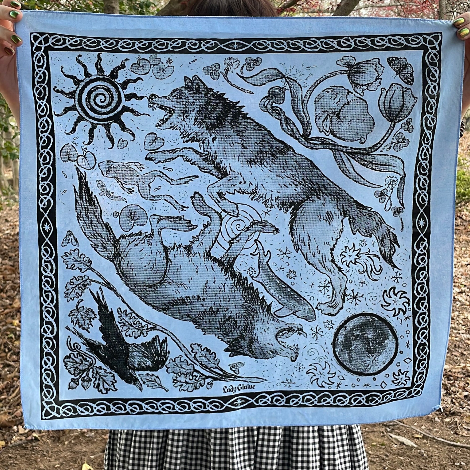 Wheel of the Year Bandana - Sky