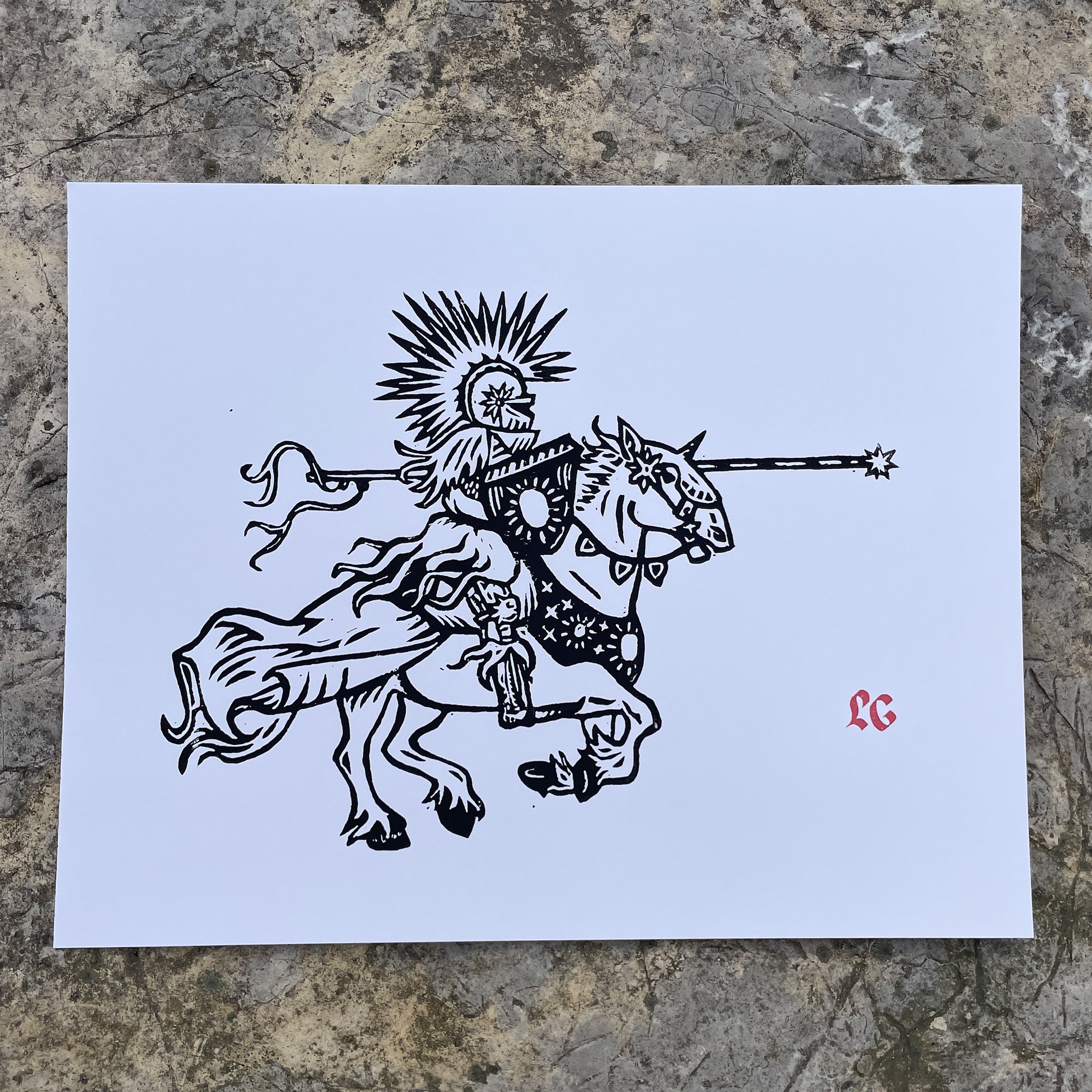 Sun Knight Art Print