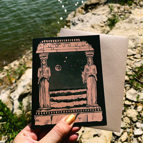 Caryatids Greeting Card